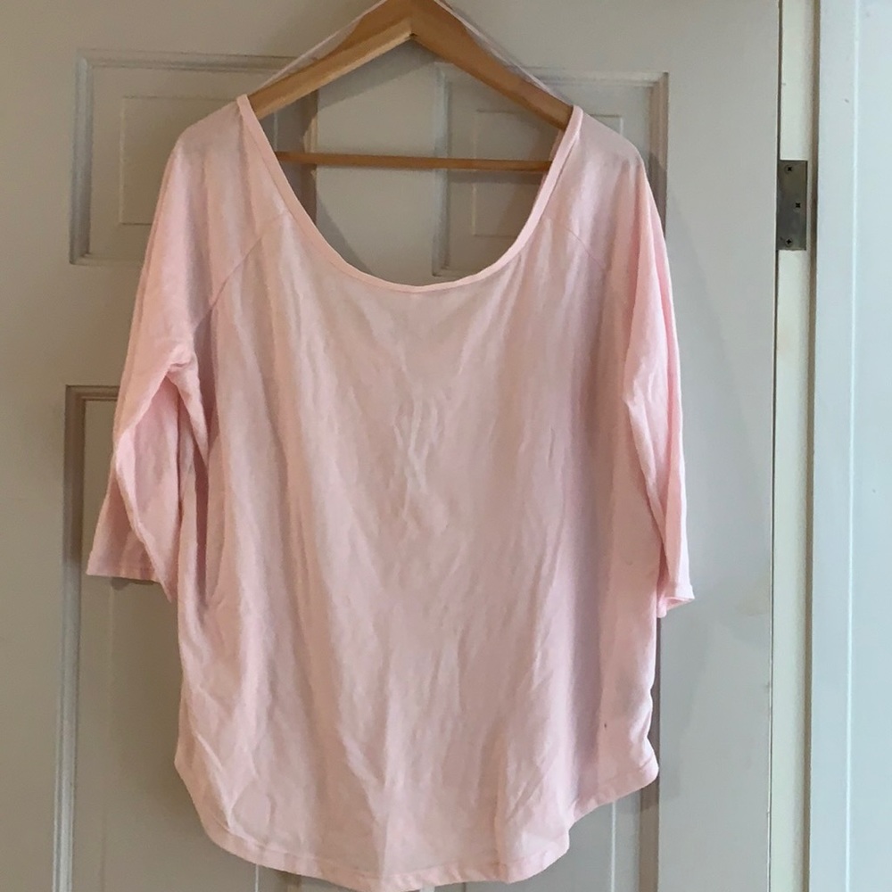 Ballerina pink Fabletics 3/4 length sleeve top